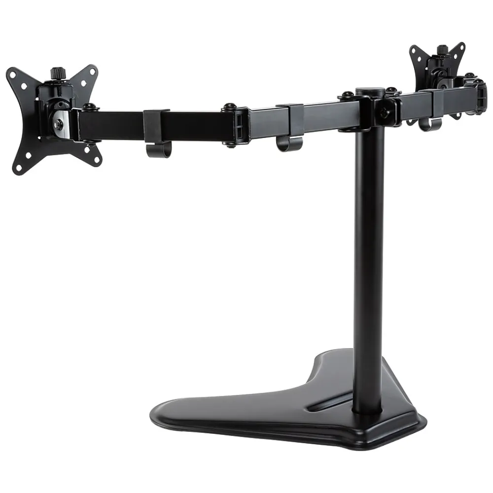 Sale Allsop Adjustable Dual Monitor Arms, Up to 32" Monitor, Black (32628)