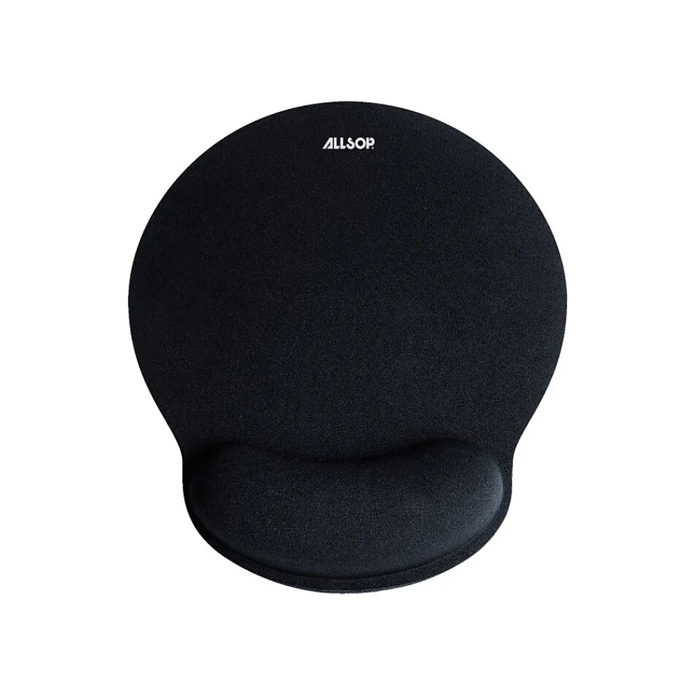 Discount Allsop Foam Mouse Pad/Wrist Rest Combo, Black (30203)