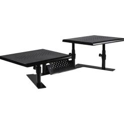Sale Allsop Metal Art ErgoTwin Dual Monitor Stand, Holds Up to 24" Monitors, Black (ALS31883)