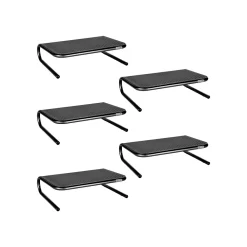 Online Allsop Metal Art Jr. Monitor Stand, Pearl Black, 5/Pack (32567)