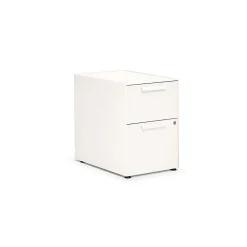 File Cabinets*Allsteel Radii 2-Drawer Mobile Vertical File Cabinet, Letter/Legal Size, Lockable, 21"H x 10"W, White (APGMBS249TFN002)
