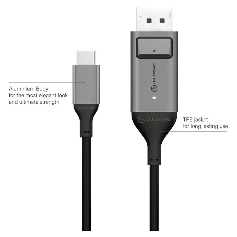 ALOGIC USB-C (M) to DisplayPort (M) Cable 2m (ULCDP02-SGR)