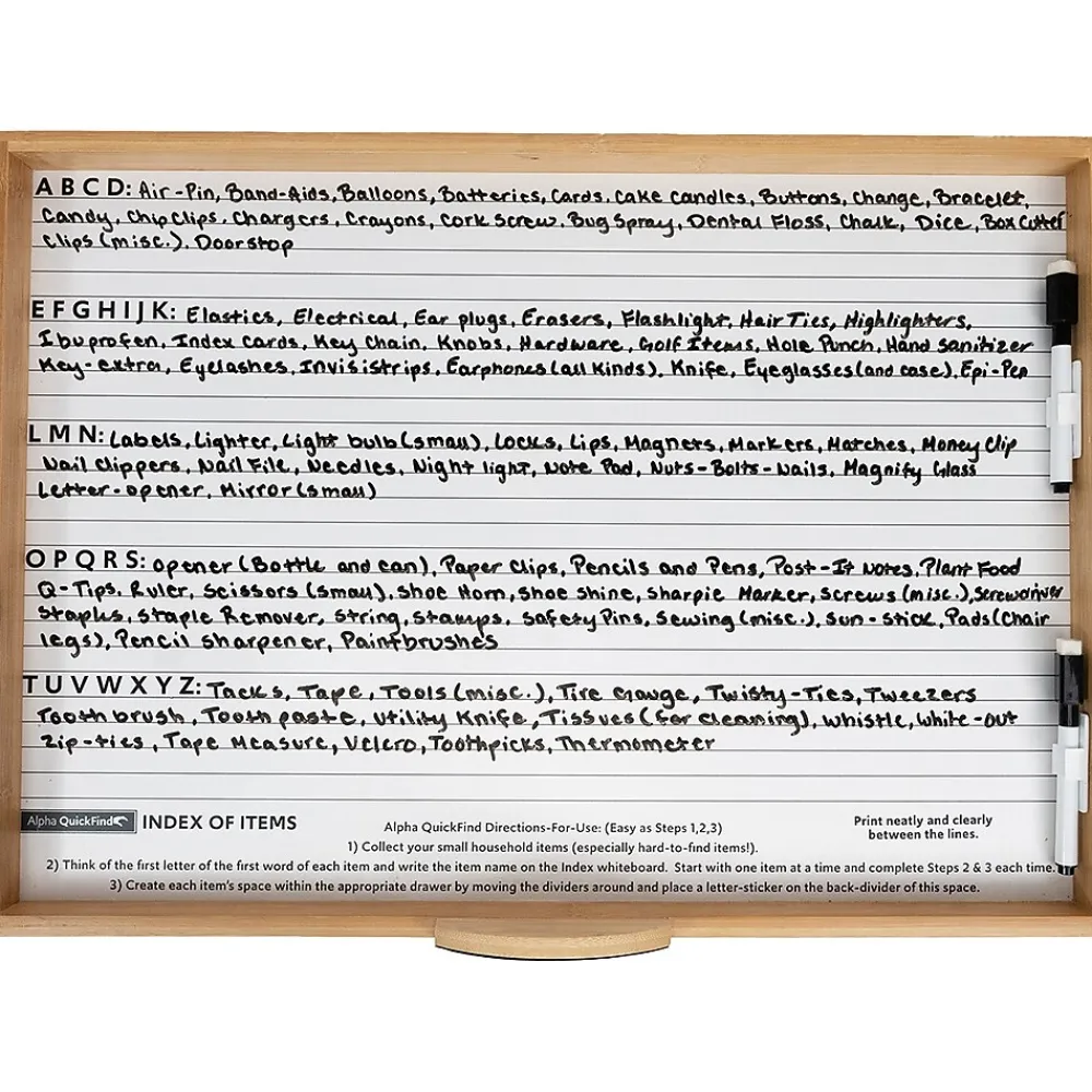 Storage Cabinets*Alpha QuickFind 17.5" Bamboo Storage Cabinet, Brown (195893)