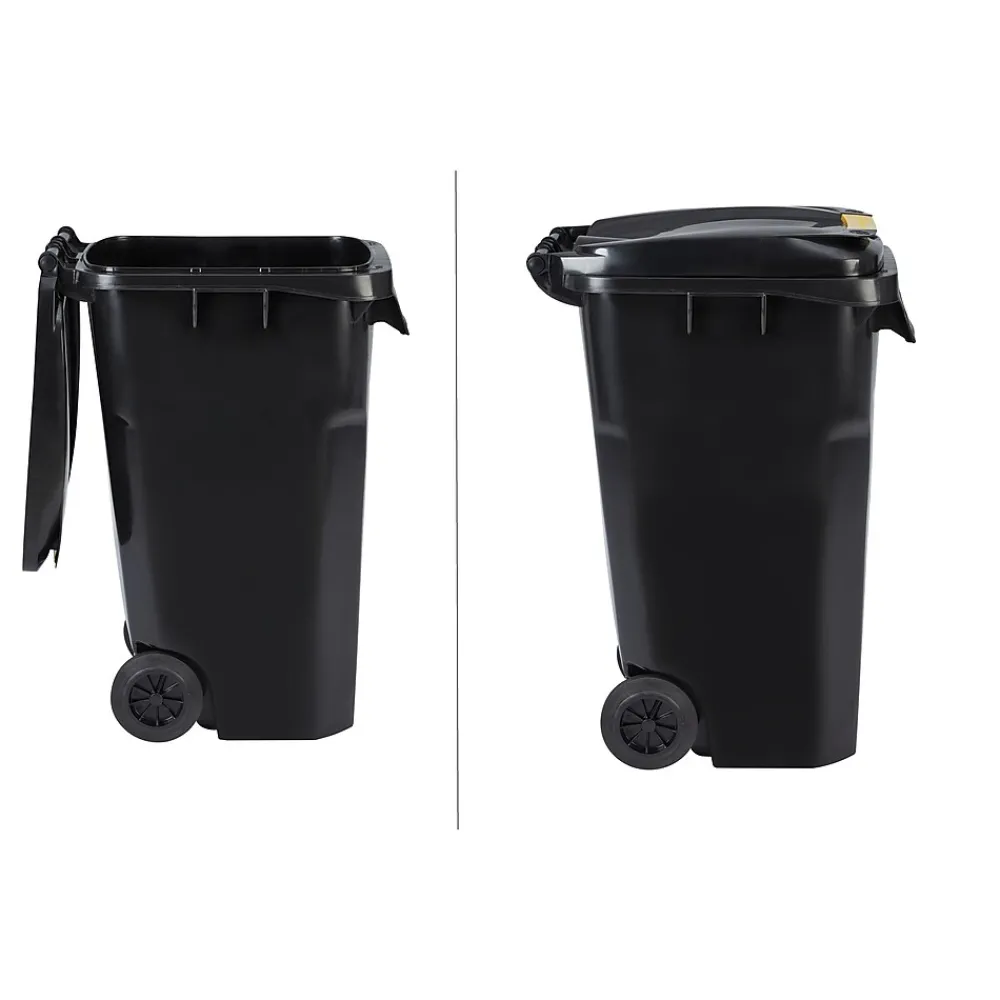 500 Series Plastic Outdoor Trash Can, 64 Gallon, Black (ALP500-64-BLK)<Alpine Industries Discount