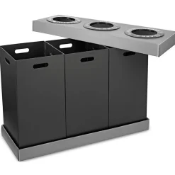 Cardboard Trash & Recycling Bin Combo, 84 Gallon, Black (471-03-BLK)<Alpine Industries Sale