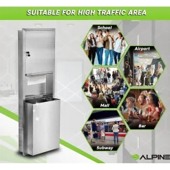 Centerpull Paper Towel Dispenser, Stainless Steel (492)<Alpine Industries Hot