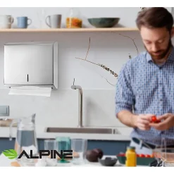 Centerpull Paper Towel Dispenser, Stainless Steel, 2/Pack (481-2PK)<Alpine Industries Outlet