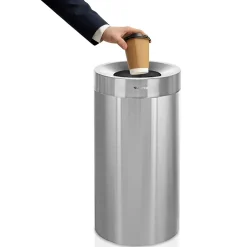 Commercial Indoor Trash Can, 27 Gallon, Stainless Steel (475-27)<Alpine Industries Hot