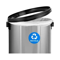 Commercial Indoor Single-Stream Indoor Recycling Station, 17 Gallon, Stainless Steel (ALP470-65L-1-R)<Alpine Industries Sale