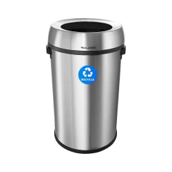 Commercial Indoor Single-Stream Recycling Station, 17-Gallon, Stainless Steel (ALP470-65L-R)<Alpine Industries Discount