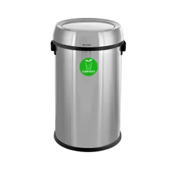 Dual-Stream Trash/Compost Station, 34-Gallon, Stainless Steel (ALP470-65L-1-CO-T)<Alpine Industries Discount