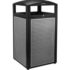 GS Series Steel Trash Can & Recycling Bin Combo, 80 Gallon, Green (ALP471-40-SILGC-MK)<Alpine Industries Best