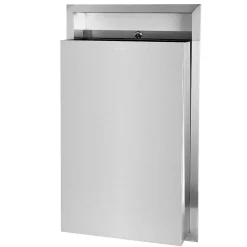 Metal Indoor Trash Can, 12 Gallon, Stainless Steel (493)<Alpine Industries Best