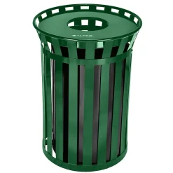Metal Outdoor Commercial Trash Can, 38-Gallon, Green (479-38-GRN)<Alpine Industries Hot