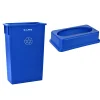 Plastic Recycle Bin and Lid, 23 Gallon, Blue, (477-R-BLU-PKG2)<Alpine Industries New