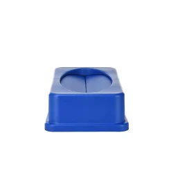 Plastic Recycle Bin and Lid, 23 Gallon, Blue, (477-R-BLU-PKG2)<Alpine Industries New