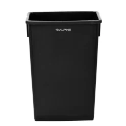 Plastic Indoor Slim Trash Can with Lid, 23 Gallon, Multicolored, 3/Pack (477-PKD1)<Alpine Industries