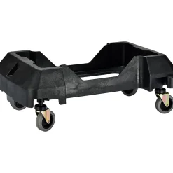 Polypropylene Trash/Recycling Can with Slotted Lid and Dolly, 23-Gallon, Lime Green (ALP477-LGRN-3PKD)<Alpine Industries Clearance