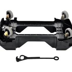 Polypropylene Trash/Recycling Can with Slotted Lid and Dolly, 23-Gallon, Lime Green (ALP477-LGRN-3PKD)<Alpine Industries Clearance