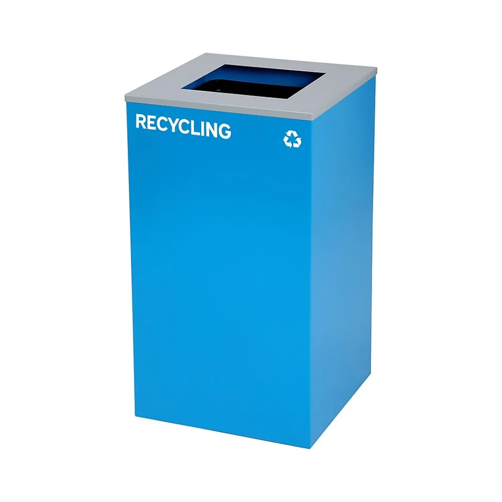Single-Stream Recycling Station, 29 Gallon, Blue (4450-BLU-S-RE)<Alpine Industries New