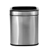 Stainless Steel Indoor Trash Can with Liner, 2.6 Gallon, Silver (470-10L)<Alpine Industries New