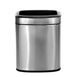 Stainless Steel Indoor Trash Can with Liner, 2.6 Gallon, Silver (470-10L)<Alpine Industries New