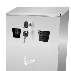 Stainless Steel Outdoor Cigarette Receptacle (490-01-SS)<Alpine Industries Outlet