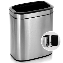 Stainless Steel Indoor Trash Can, 5.3 Gallon, Silver, 2/Pack (470-20L-2PK)<Alpine Industries New