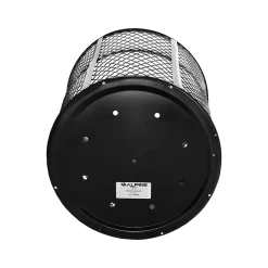 Stainless-Steel Outdoor Trash Can, 48-Gallon, Black, 2/Pack (ALP473-48-BLK-2PK)<Alpine Industries Outlet