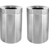 Stainless Steel Indoor Trash Can with Open Lid, 50-Gallon, 2/Pack (ALP475-50-2PK)<Alpine Industries Hot