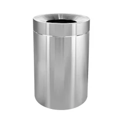 Stainless Steel Indoor Trash Can with Open Lid, 50-Gallon, 2/Pack (ALP475-50-2PK)<Alpine Industries Hot
