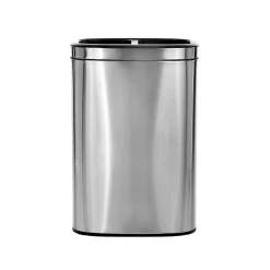 Stainless Steel Trash Can with Open Lid, 10.5-Gallon, 2/Pack (ALP470-R-40L-2PK)<Alpine Industries Discount