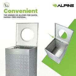 Stainless Steel Trash Can, 40 Gallon, Silver (ALP438-40-SS-MK)<Alpine Industries Discount