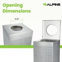 Stainless Steel Trash Can, 40 Gallon, Silver (ALP438-40-SS-MK)<Alpine Industries Discount