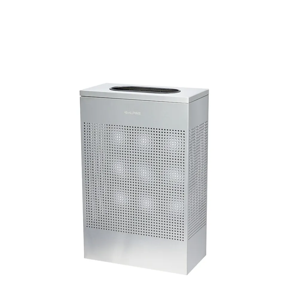Stainless Steel Trash Can, 13 Gallon, Silver (ALP438-13-SS)<Alpine Industries Best