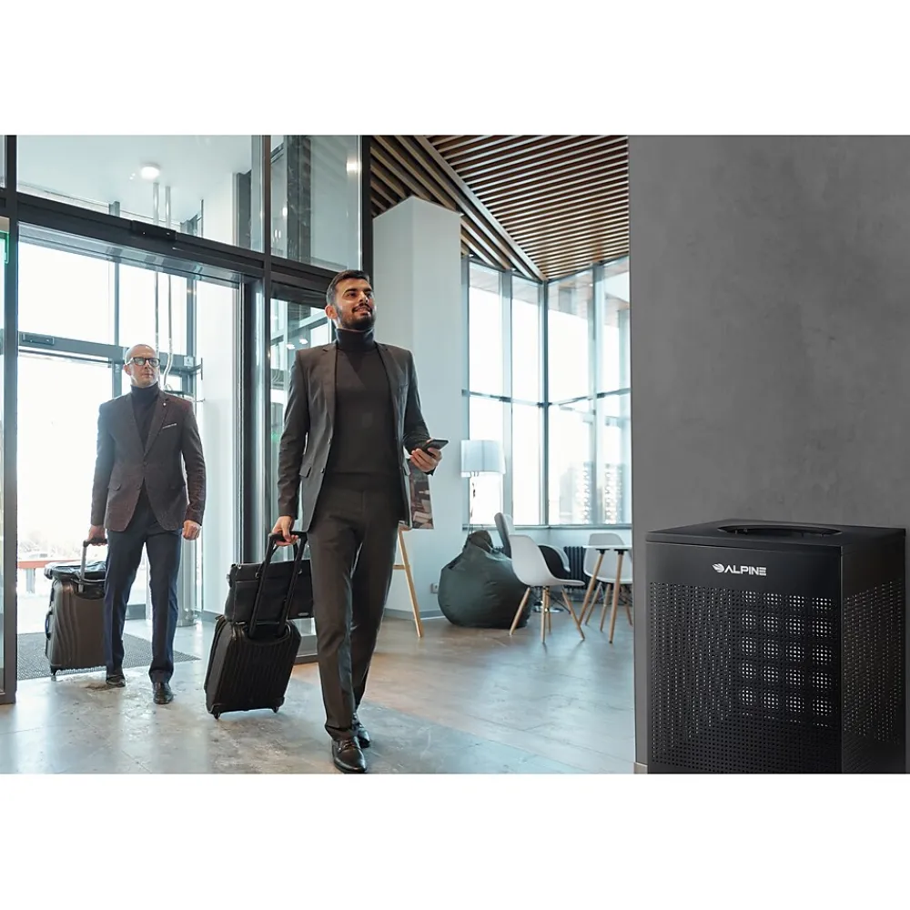 Stainless Steel Trash Can, 40 Gallon, Black (ALP438-40-BLK-MK)<Alpine Industries Hot