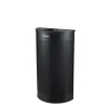 Stainless Steel Trash Can, 12 Gallon, Black (ALP438-12HR-BLK)<Alpine Industries