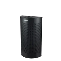 Stainless Steel Trash Can, 12 Gallon, Black (ALP438-12HR-BLK)<Alpine Industries