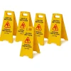 Alpine Industries Wet Floor Sign, 24"H, Yellow, 5/Pack (499-5pk)