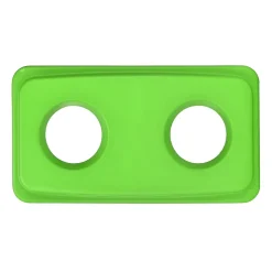 Alpine Polypropylene Can with Bottle Recycling Lid, 23-Gallon, Lime Green, 3/Pack (4778-3-LGRN-3)<Alpine Industries New