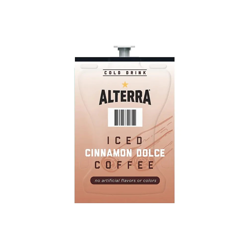 Alterra Cinnamon Dolce Iced Coffee, Flavia Freshpack, Dark Roast, 90/Carton (48061)