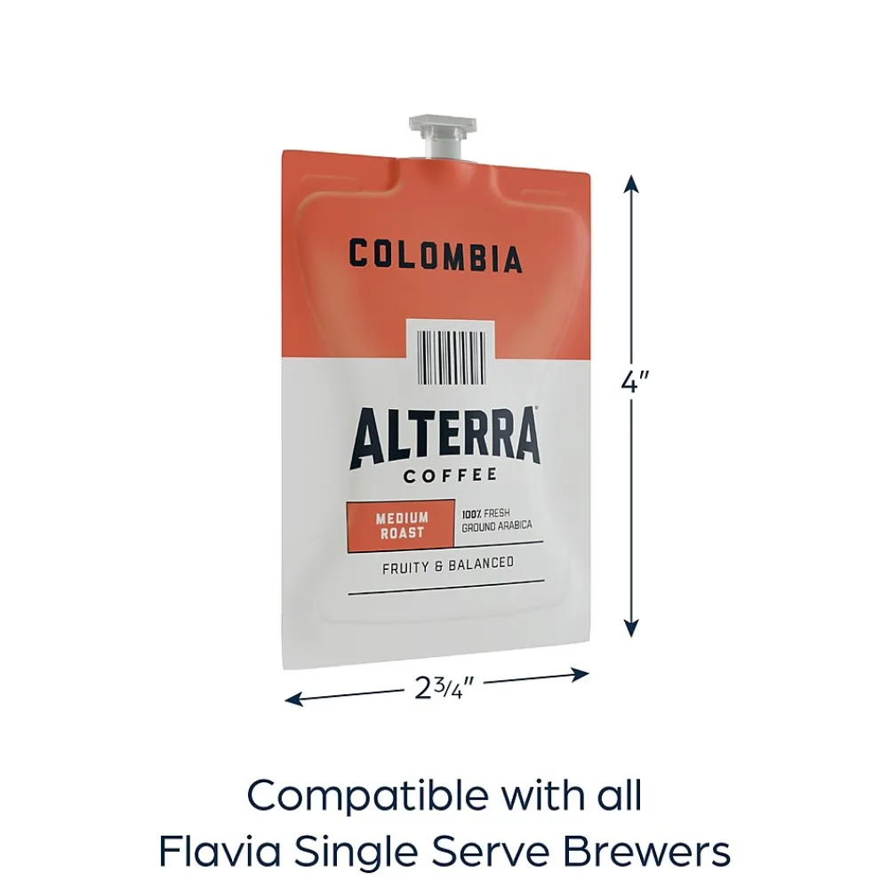 Alterra Colombia Coffee Flavia Freshpack, Medium Roast, 100/Carton (MDRA180)
