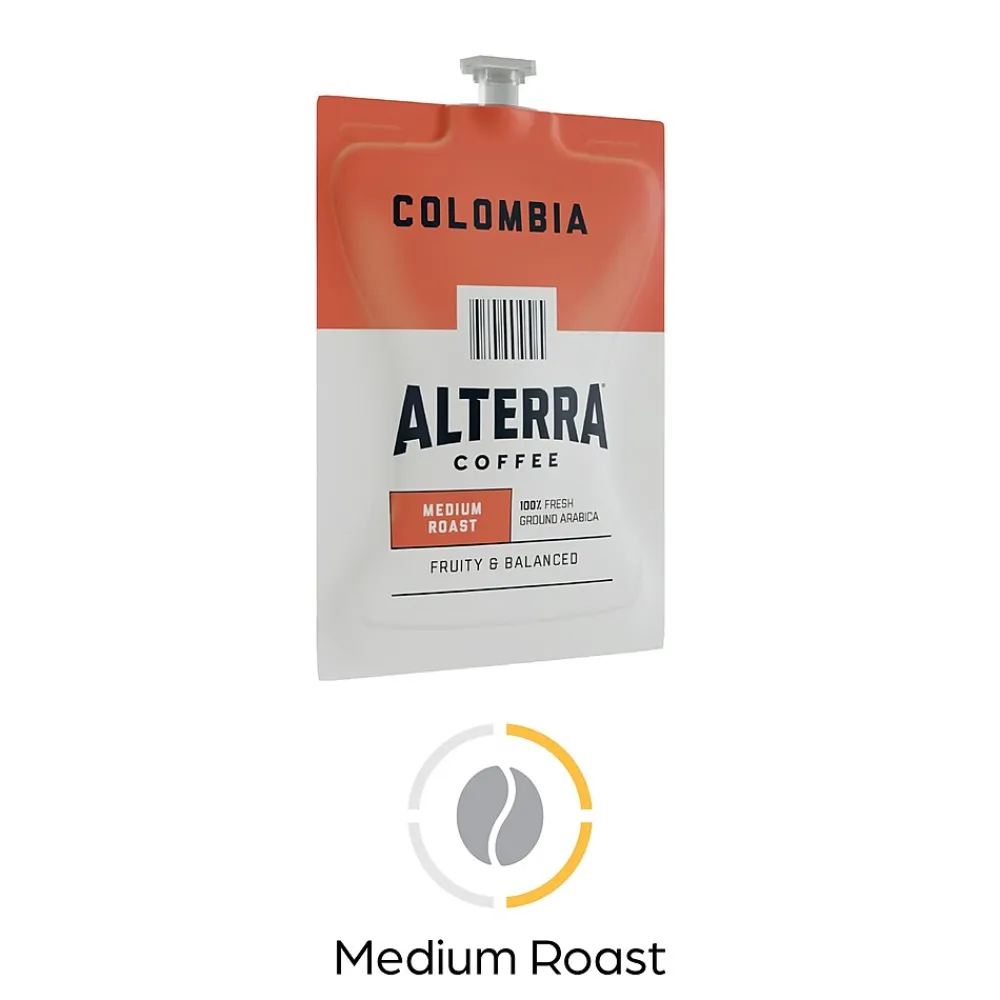Alterra Colombia Coffee Flavia Freshpack, Medium Roast, 100/Carton (MDRA180)