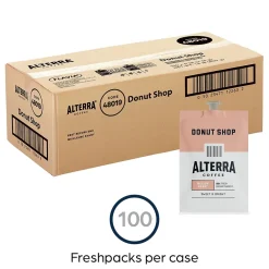 Alterra Donut Shop Blend Coffee Flavia Freshpack, Medium Roast, 100/Carton (MDRA200)