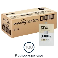 Alterra French Vanilla Coffee Flavia Freshpack, Light Roast, 100/Carton (MDRA183)