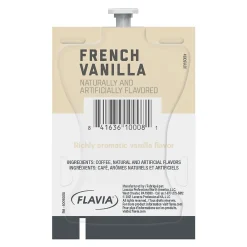 Alterra French Vanilla Coffee Flavia Freshpack, Light Roast, 100/Carton (MDRA183)