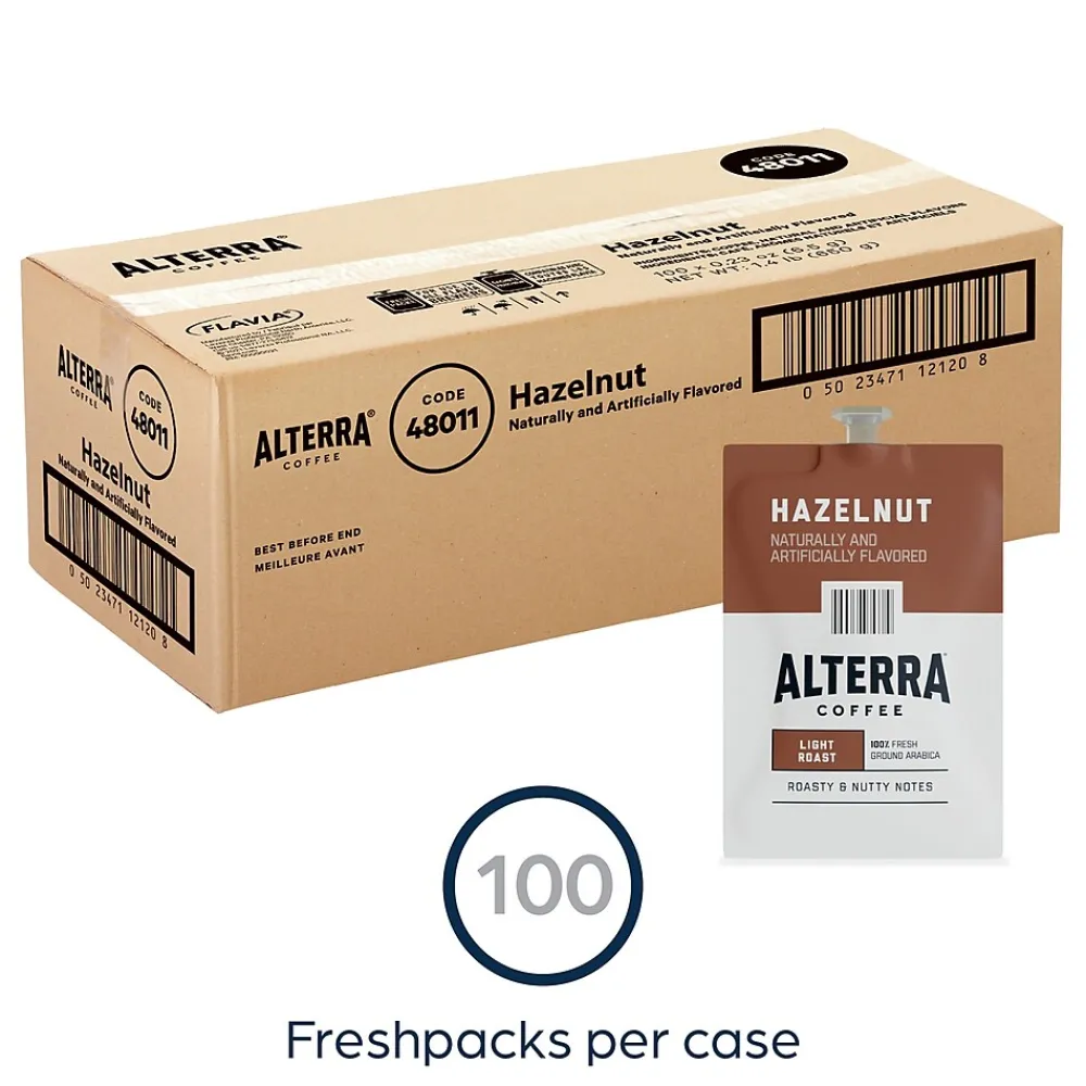 Alterra Hazelnut Coffee Flavia Freshpack, Medium Roast, 100/Carton (MDRA185)