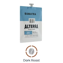 Alterra Sumatra Coffee Flavia Pods, Dark Roast, 100/Carton (MDRA194)
