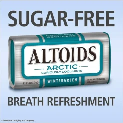 Altoids Arctic Sugar Free Wintergreen Mints, 9.6 oz., 8/Pack (209-00489)