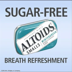 Altoids Smalls Sugar Free Wintergreen Mints, 3.33 oz., 9/Pack (209-00487)